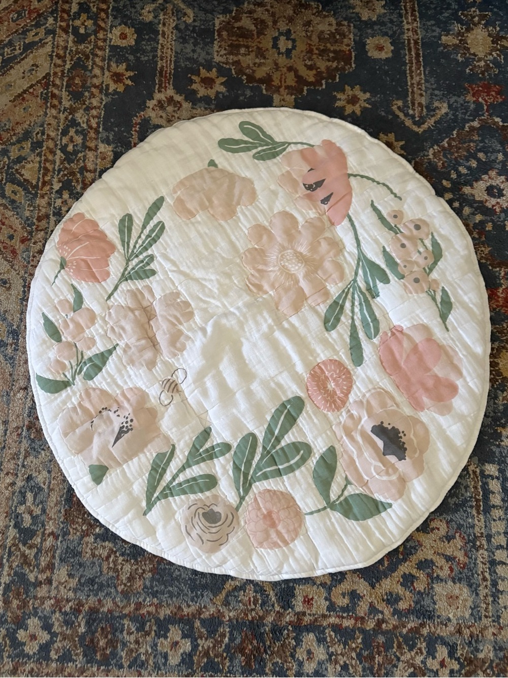 Pottery Barn Baby Floral Cotton Play Mat Kids